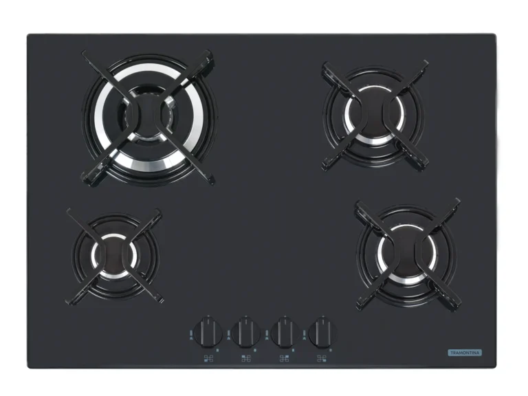 Cooktop Trapézio 4GG TRI Vidro Preto Tramontina 94707/201