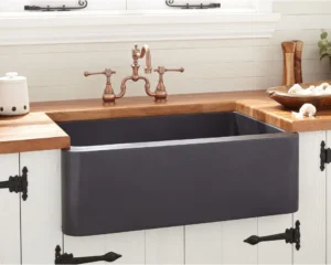 Cuba Farm 600X365X200mm FM 650 AllBlack Semi-Encaixe SINK