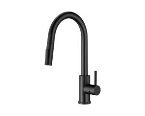 Monocomando Cozinha Mesa Bica Em U 2 Funcoes Pratica Preto Black Matte