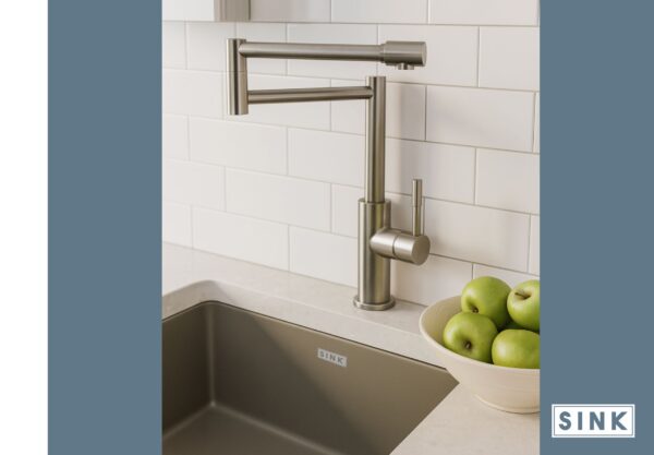 Misturador Monocomando 335-ES Inox Orbitare Escovado SINK - Image 4