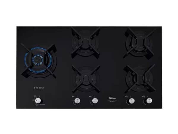 Fogao Cooktop Fischer 5q Tc Infinity Duo Gas Mesa Vidro