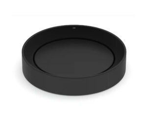 Cuba De Apoio Oval 450x400mm Design D5 Matte Black Celite 1380850087300