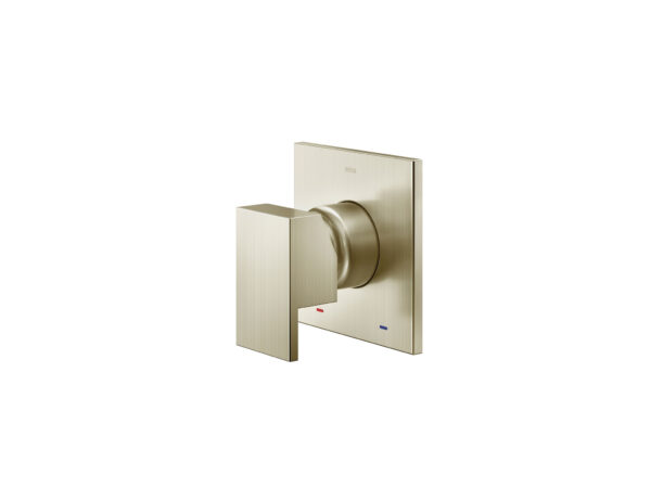 Acabamento monocomando para chuveiro 3/4" alta vazão New Edge/Minima níquel escovado Docol