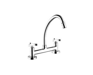 1256 C61 Torneira Misturador Duplo Comando Bica Movel Elegance Lorenzetti 7021090
