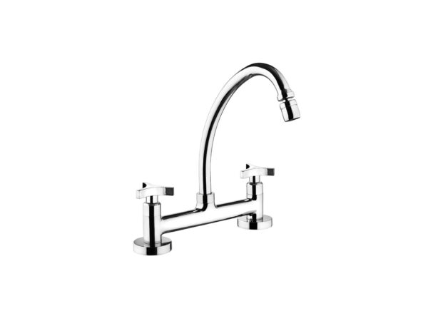 1256 C61 Torneira Misturador Duplo Comando Bica Movel Elegance Lorenzetti 7021090
