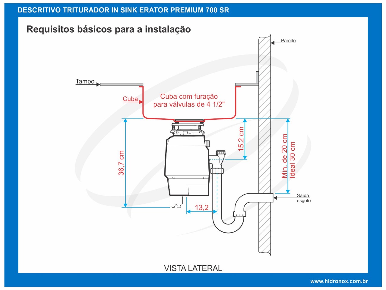 Triturador Premium Evolution 700 SR 220V 0.75 HP InSinkErator - Image 3