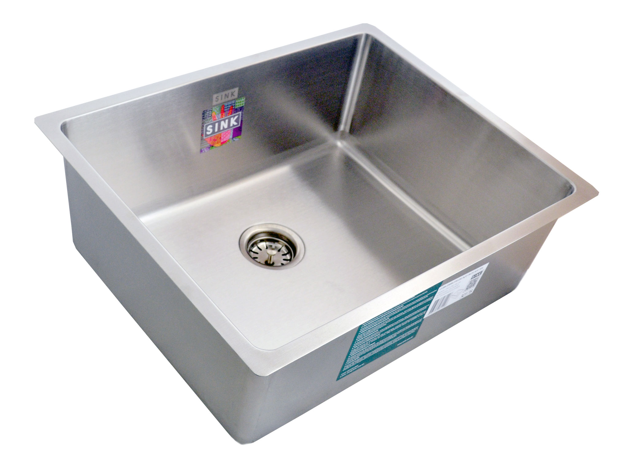 Cuba Inox Pro Line Industrial 500X400X200mm Válvula de 3 1/2" Escovada Sink