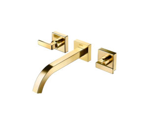 Misturador de parede banheiro Docol Stillo Ouro Escovado 90008324072
