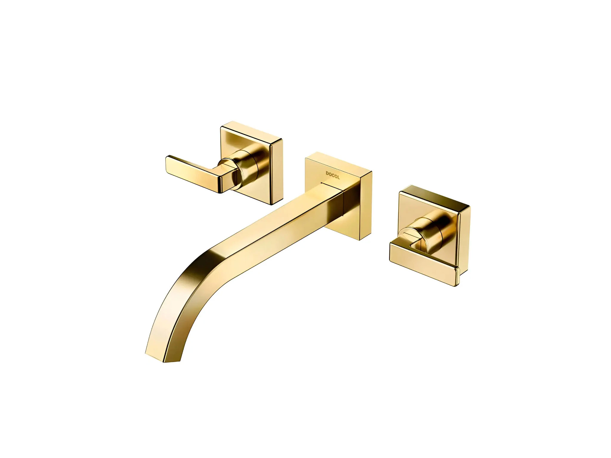 Misturador de parede banheiro Docol Stillo Ouro Escovado 90008324072