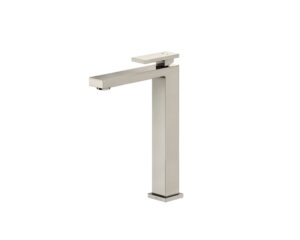Monocomando para banheiro bica alta New Edge níquel escovado Docol