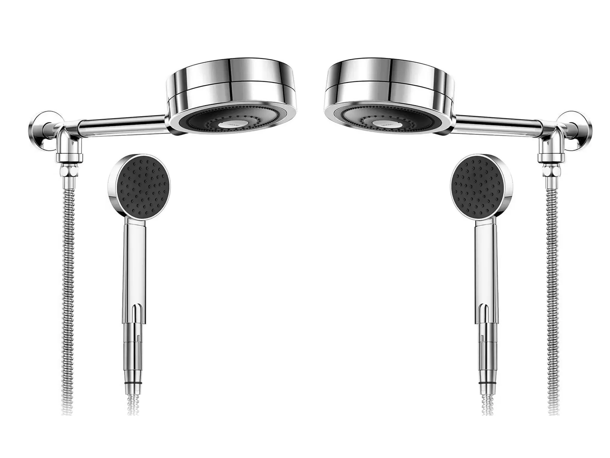 Kit 2 Unidades Chuveiro Technoshower com Desviador Chrome Docol 01511606