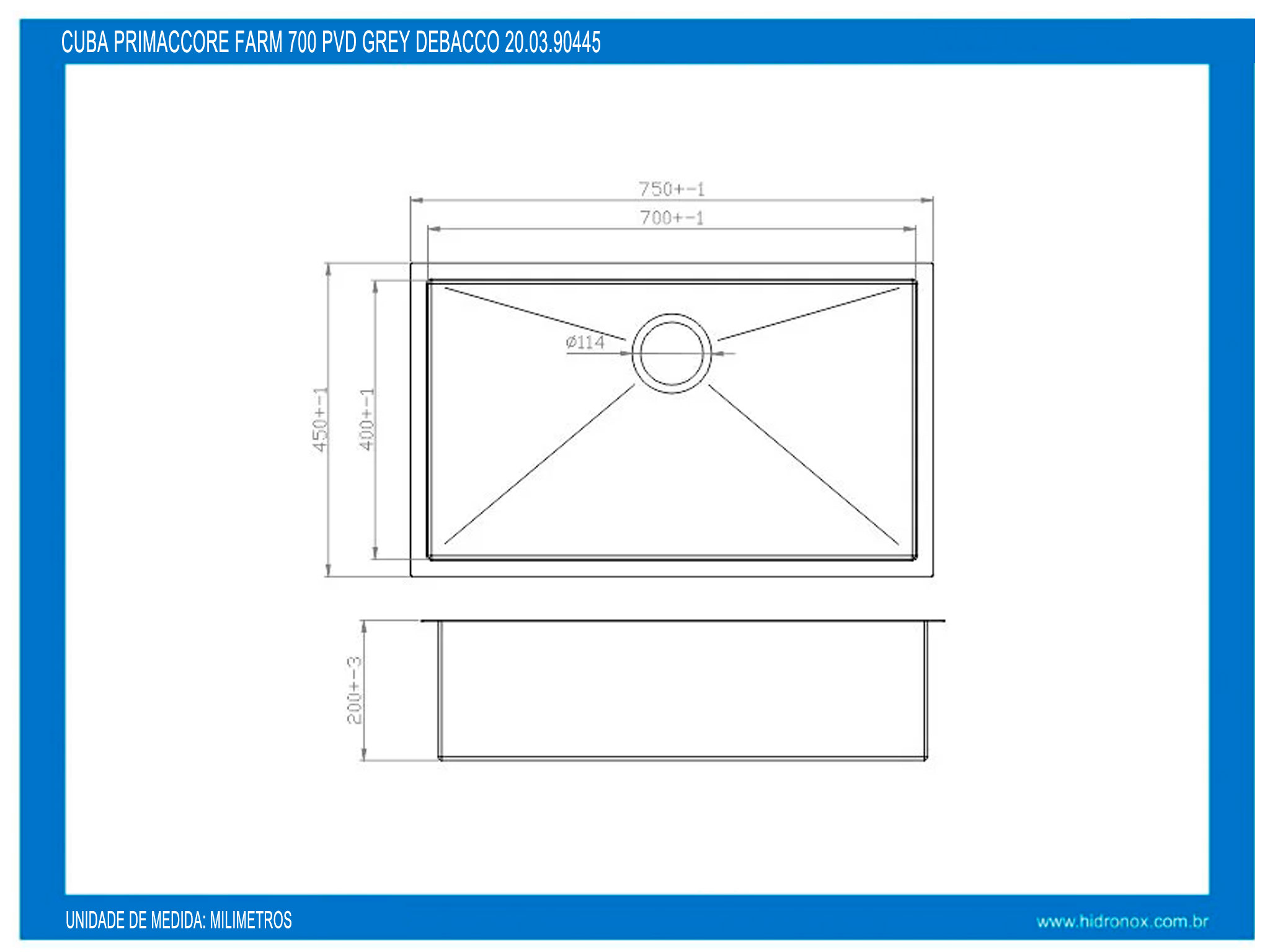 Cuba Primaccore Farm Grey 750x445x200 ZP Debacco 90445 20.03.90445 - Imagem 3