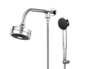 Chuveiro de Parede Curvado com Desviador Technoshower Cromado Docol