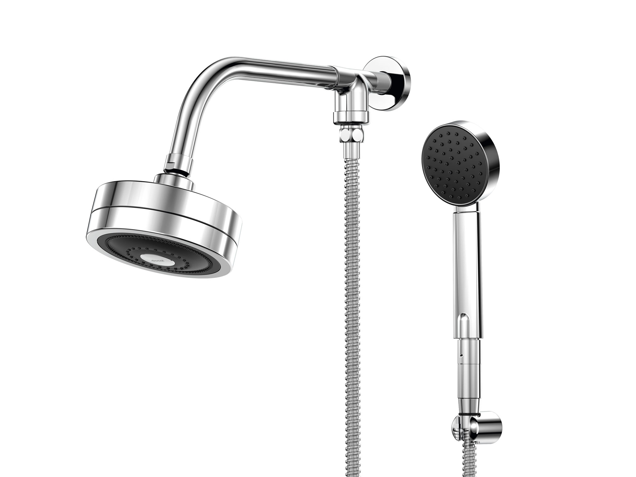 Chuveiro de Parede Curvado com Desviador Technoshower Cromado Docol